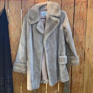 Vintage faux fur coat